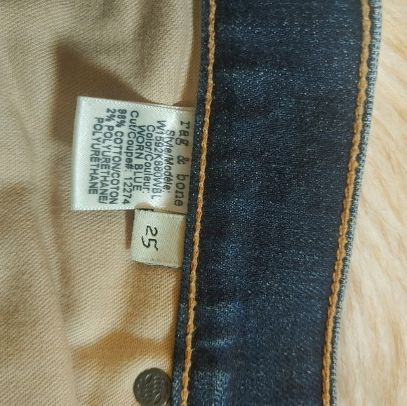 Rag & Bone Tomboy Jeans Womens 25 Blue NWOT - Picture 5 of 8